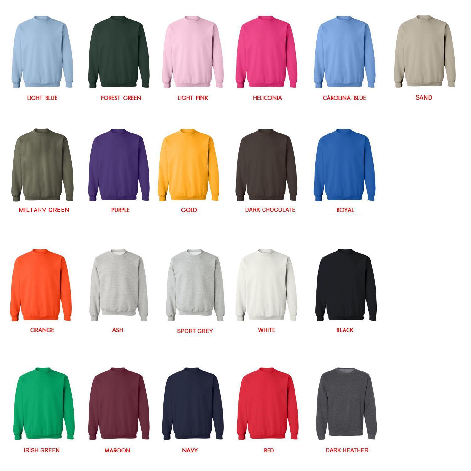 sweatshirt color chart - Dorohedoro Shop