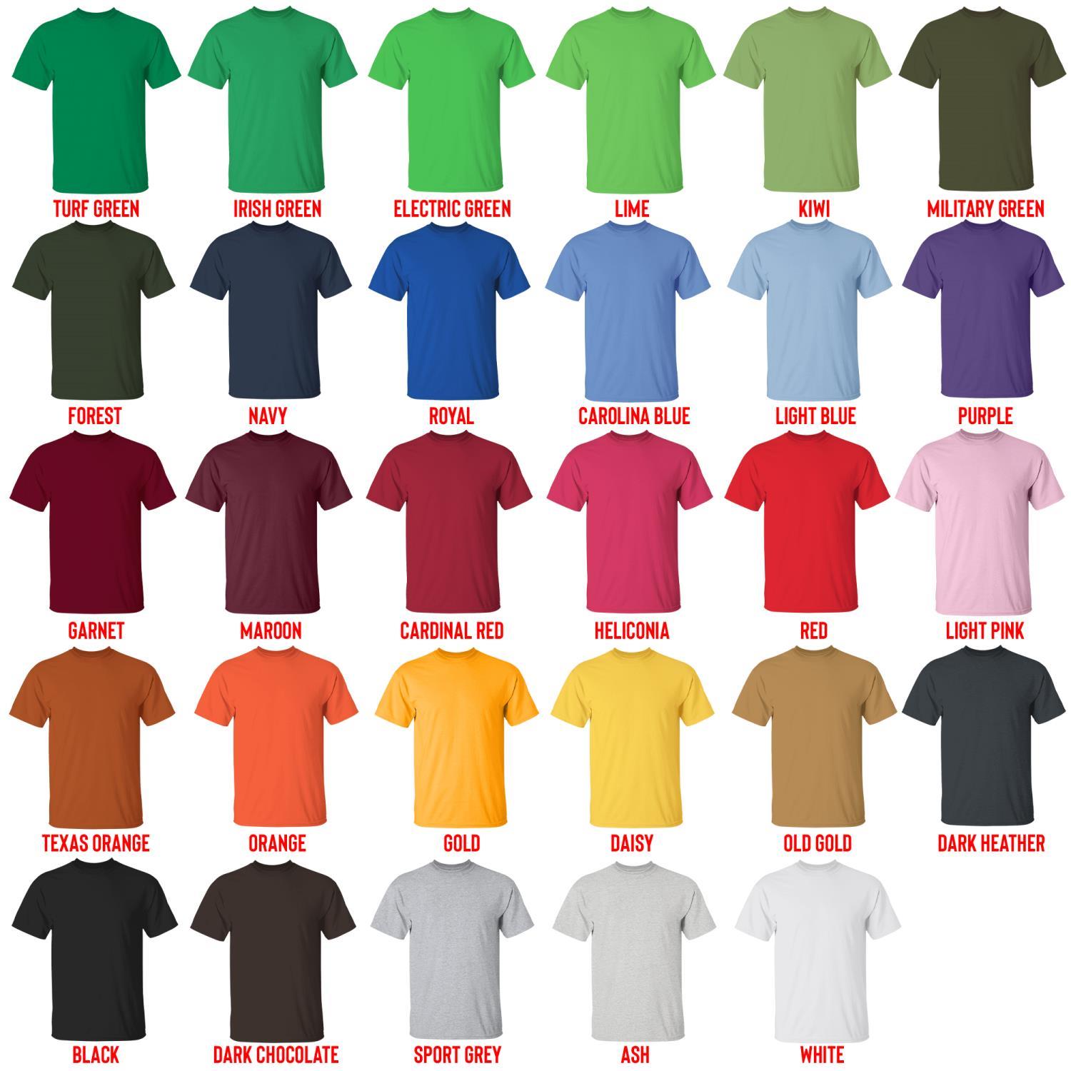 t shirt color chart - Dorohedoro Shop