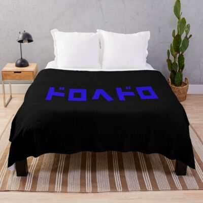 Dorohedoro Title Blue Throw Blanket