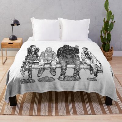 Dorohedoro Benched Throw Blanket