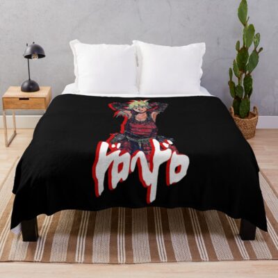 Nikaido Samurai Armor Logo Throw Blanket