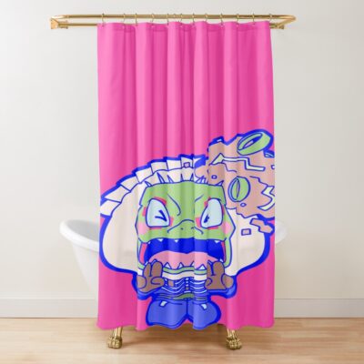 Gyoza Caiman Shower Curtain