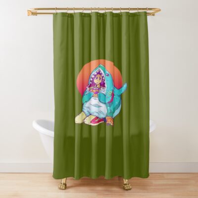 Heiwa Sharks Shower Curtain
