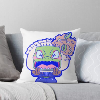 Gyoza Caiman Throw Pillow