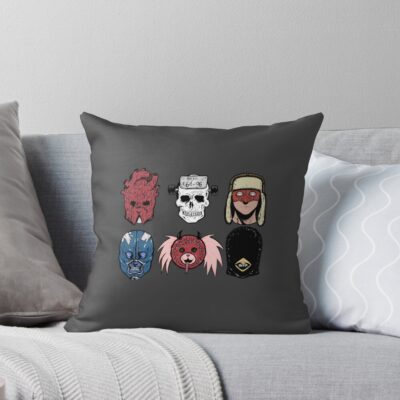 Dorohedoro Masks Throw Pillow